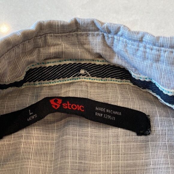 Stoic Men’s short sleeve button down shirt excellent shape 22 pit to pit. - Picture 4 of 6